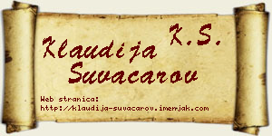 Klaudija Suvačarov vizit kartica